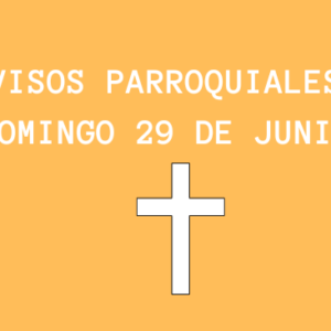 Avisos 29 de junio