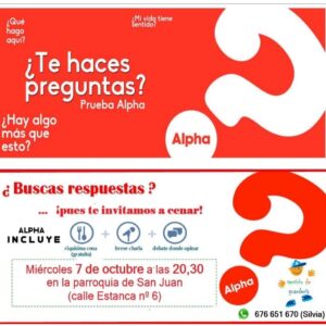 Avisos Parroquiales 6 de Septiembre